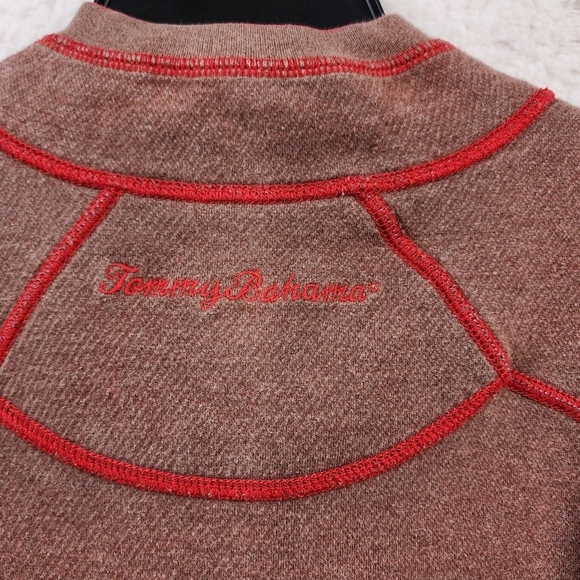 Tommy Bahama Men's Quarter-Zip Reversible Sweater - Picture 6 of 6